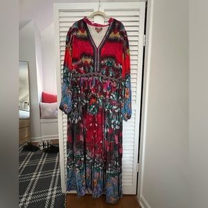 Worn a few times, this is a beautiful dress from Anthro.